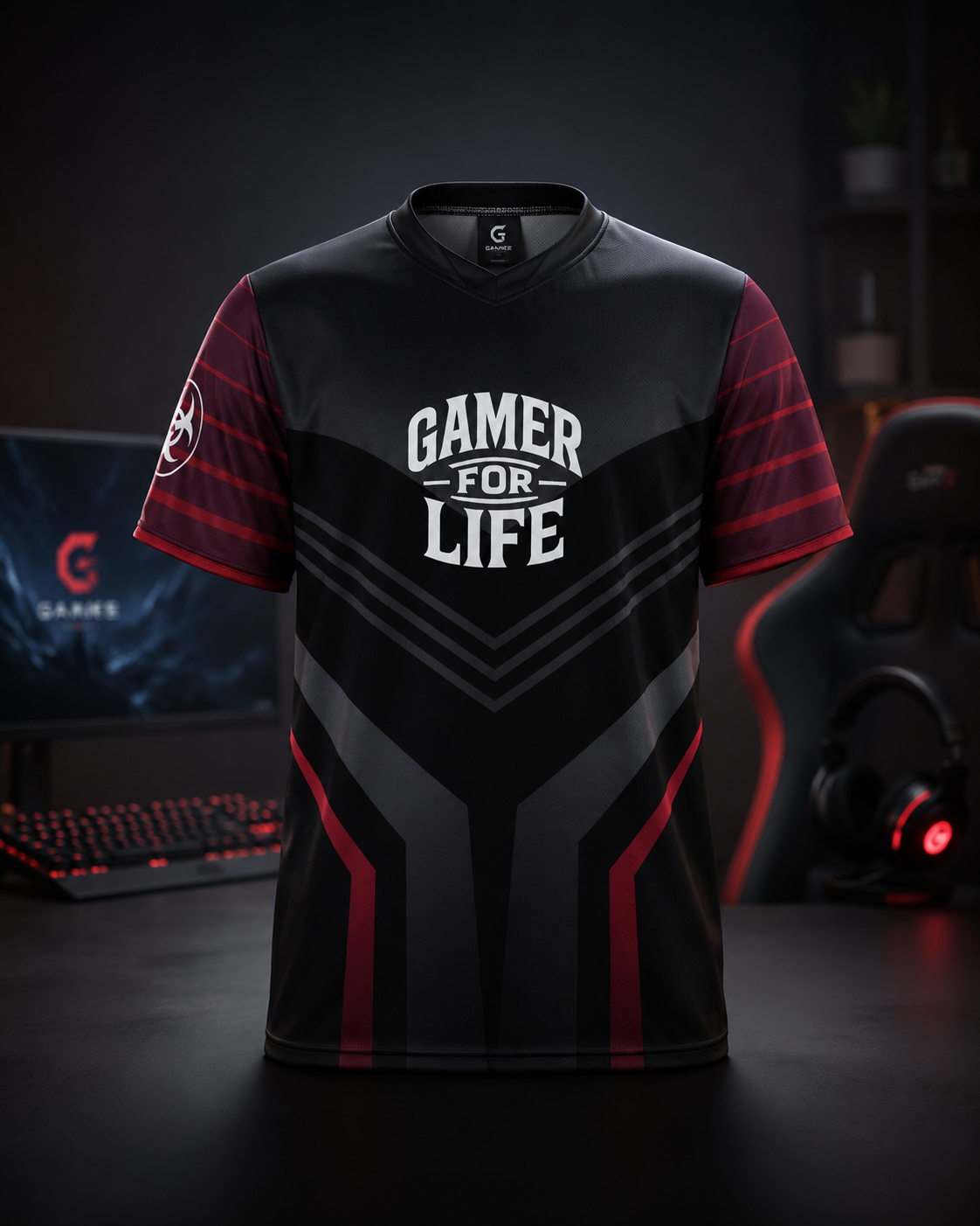 Gamer for Life unisex sports jersey