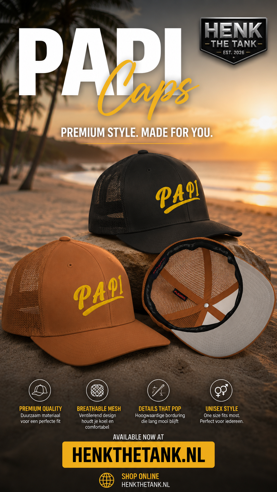 Closed-Back Trucker Cap | Streetwear Mesh Cap