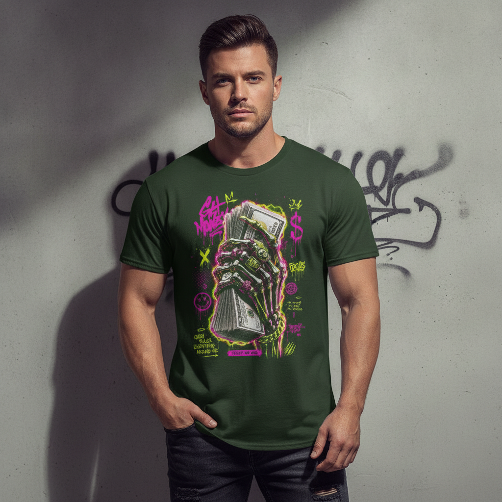 HTT Streetwear Hustle T-Shirt | Henk The Tank